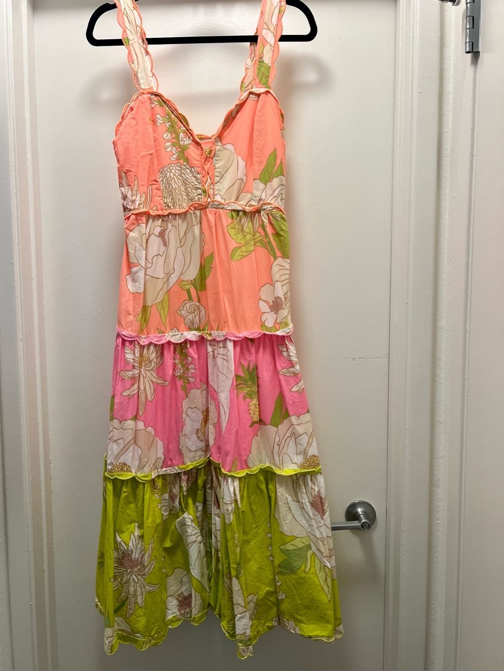 FARM Rio Mixed Neon Garden Tier Midi Dress - Picture 5 of 8